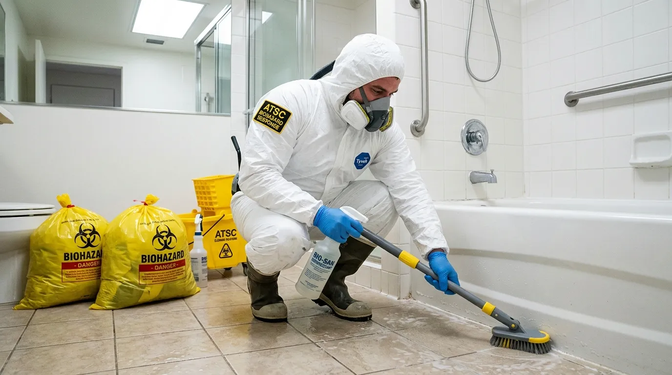 Decontamination equipment deployed for Blood Cleanup in Briarcliff Manor